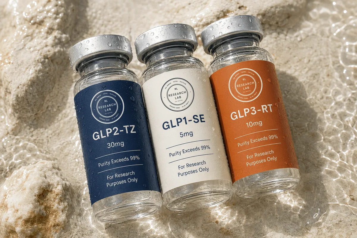 GLP1 Research Lab compound vials